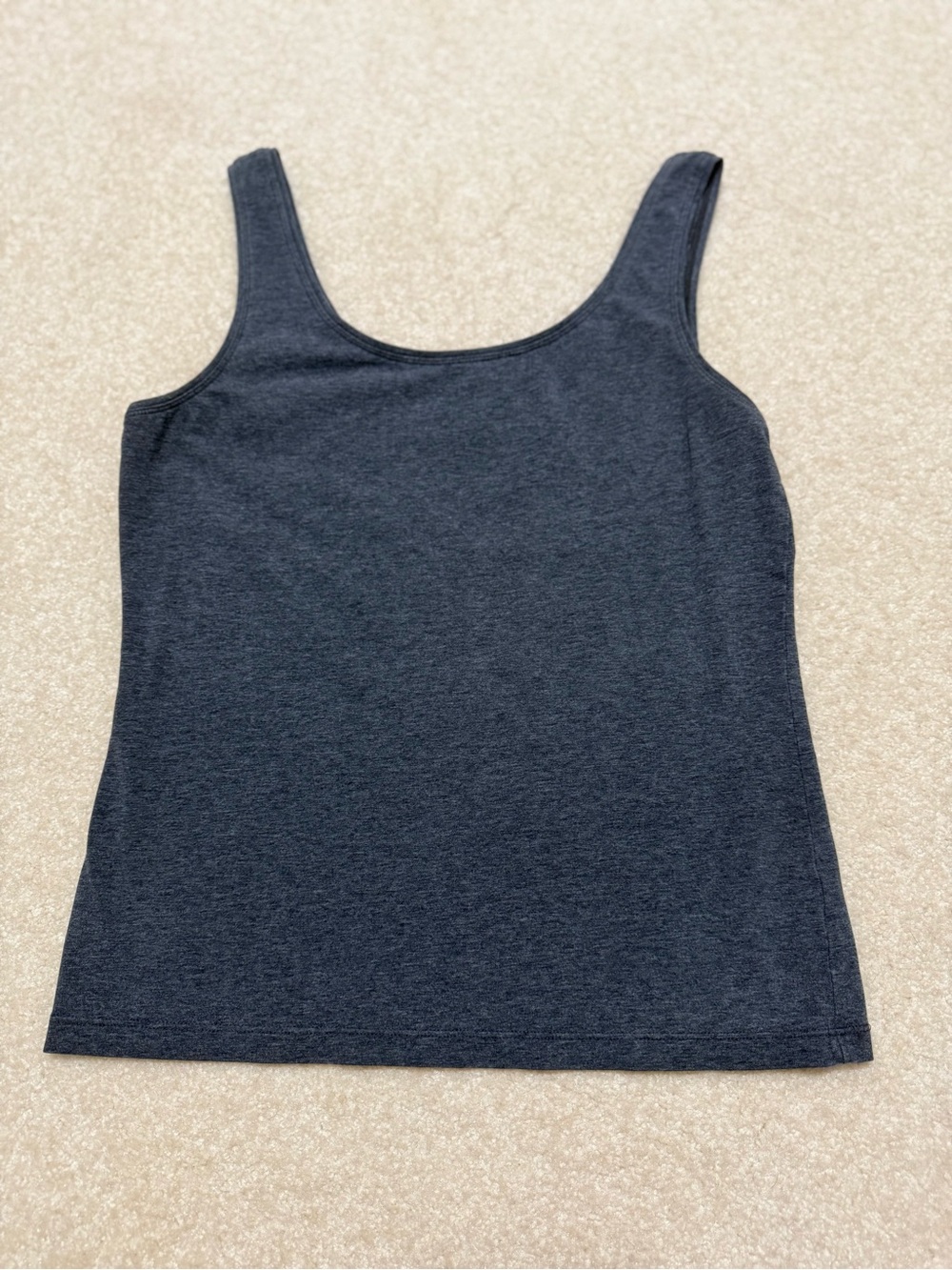 Talbots Scoop Neck Gray Tank Top - PS